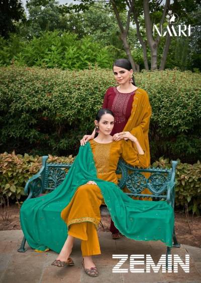 Zemin By Naari Designer Parampara Silk Salwar Kameez Collection